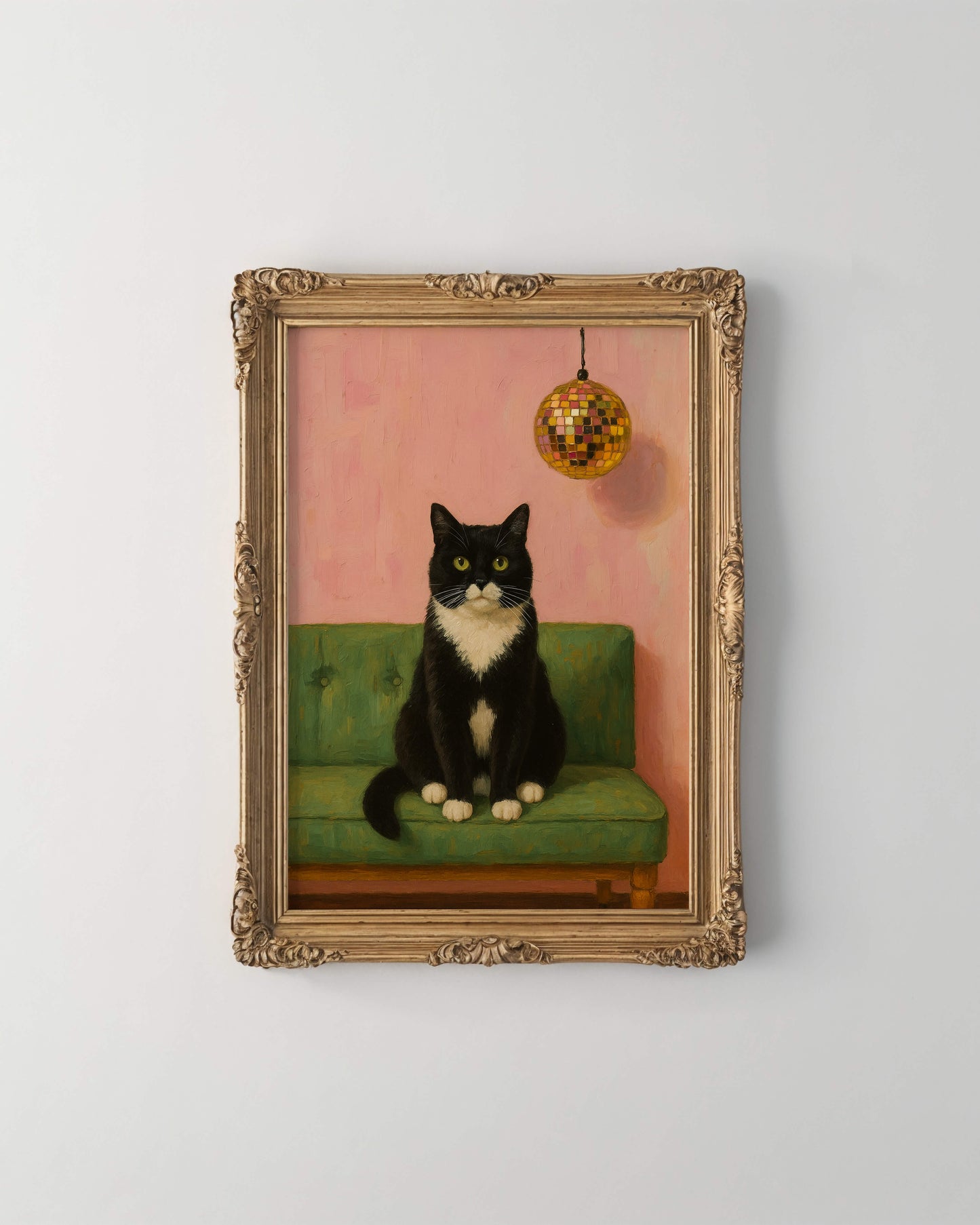 The Disco Room Pet Portrait - Digital