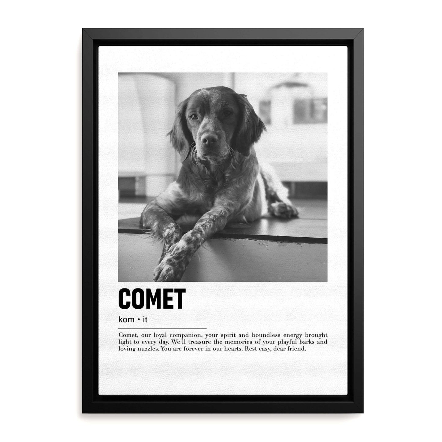 custom pet art made for a special fathers day dog dad gift idea