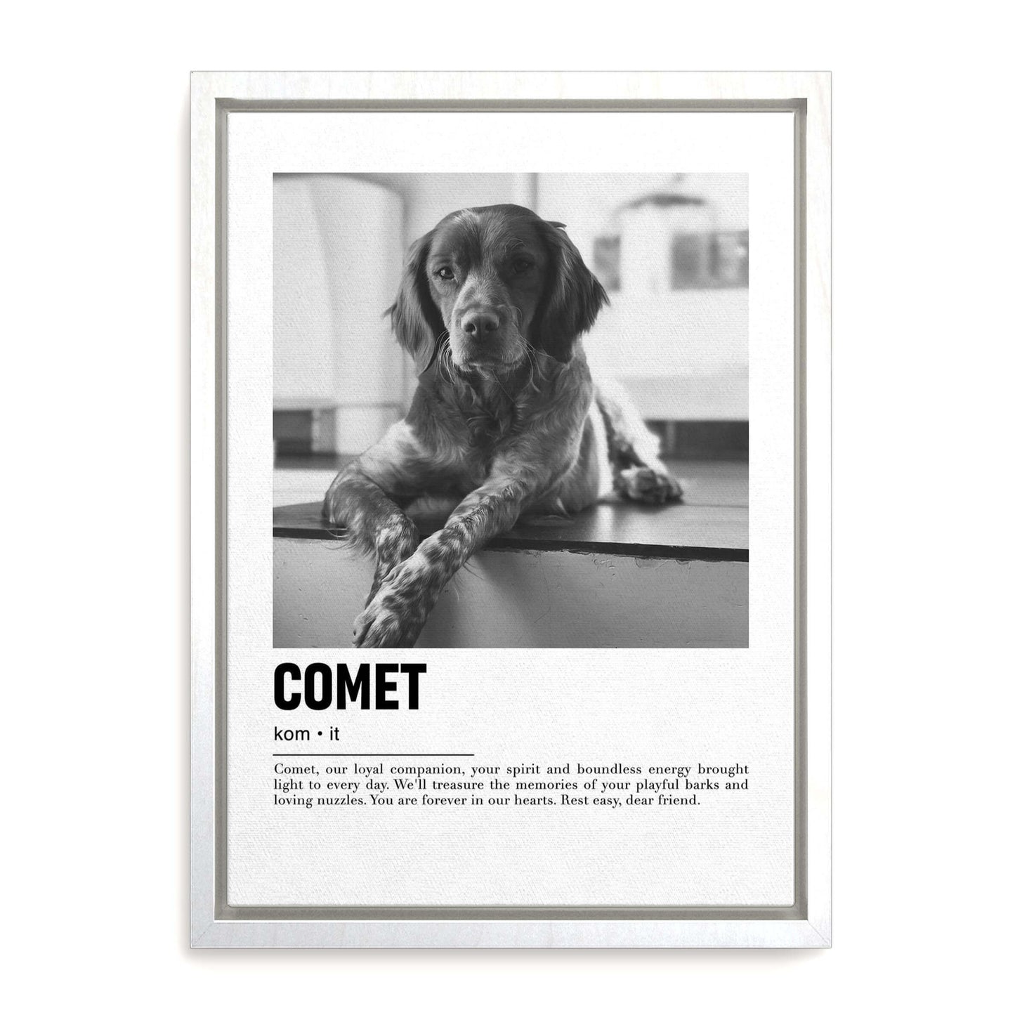 custom pet art made for a special fathers day dog dad gift idea