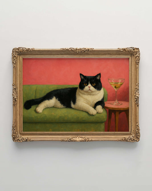 The Velvet Whiskers Pet Portrait - Digital