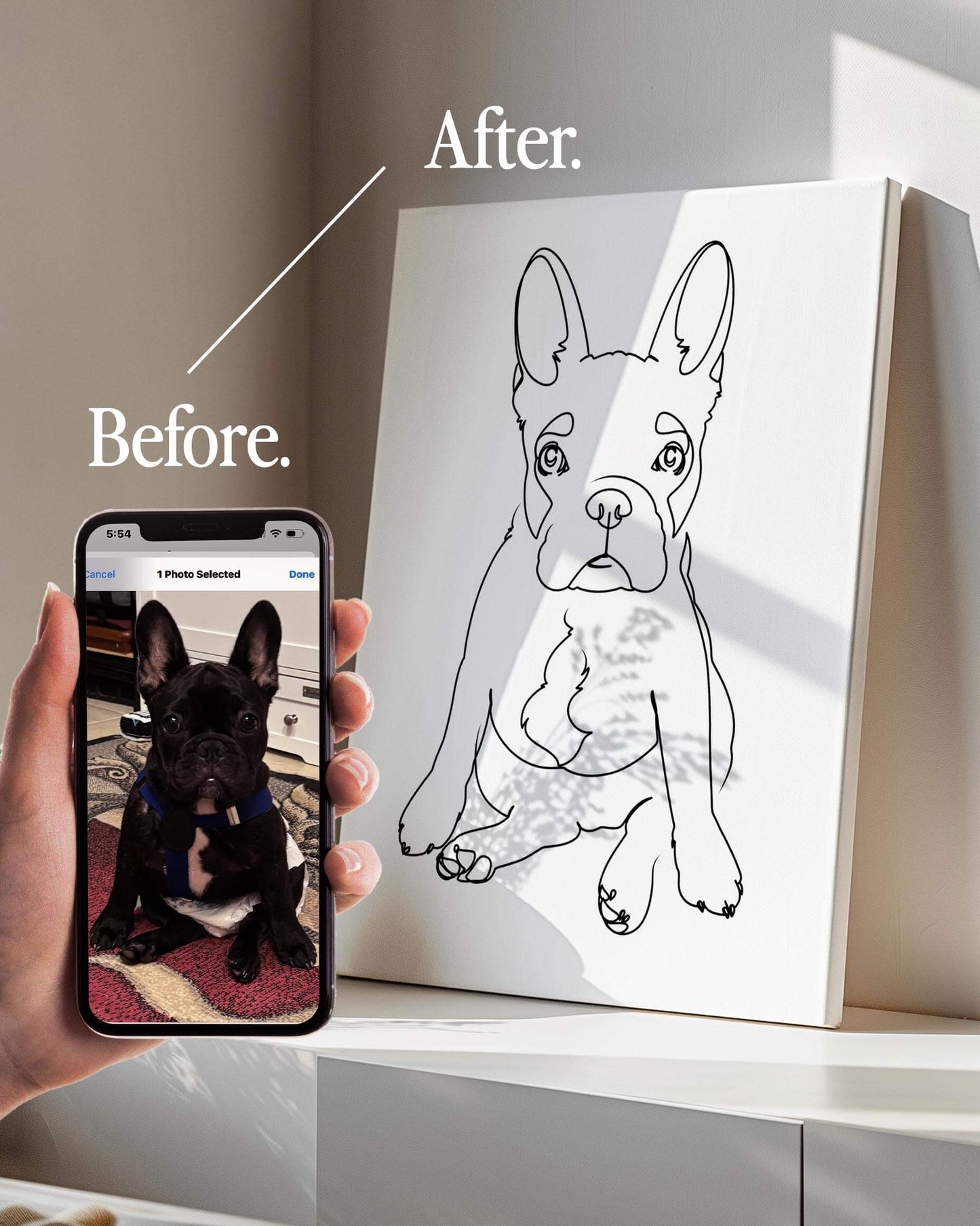 Custom pet portrait, dog art, personalized pet gift, gift for dog mom, gift for dog dad, pet parent gift, dog lover gift, Golden Retriever art, French Bulldog art, cat art, pet memorial, pet wall art, unique pet artwork, personalized pet decor.