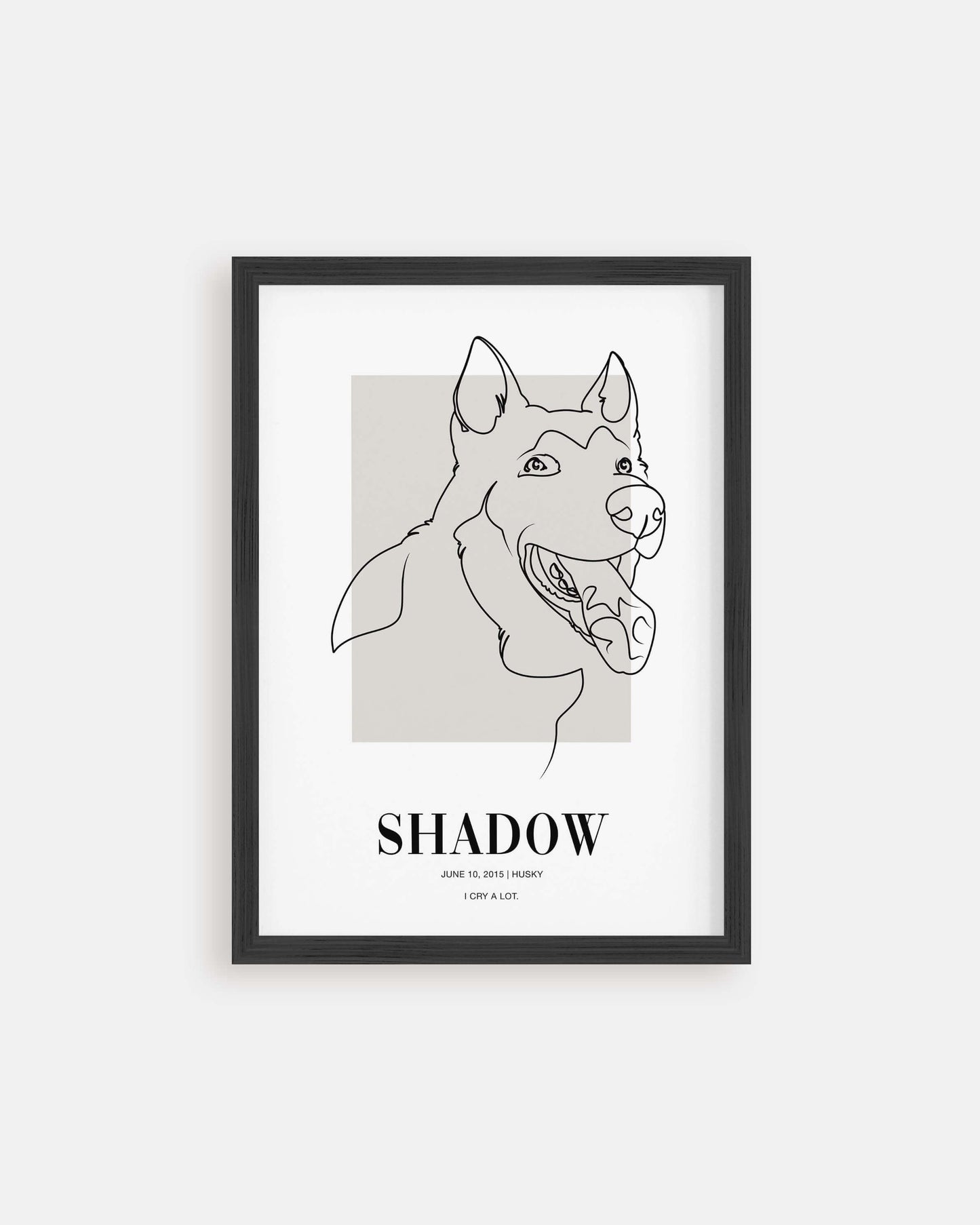 custom dog drawing line art in living room by vogue paws who specialize in personalized pet portraits for the home and gift ideas like pet memorial tribute art or dog mom and dog dad pet parent gift ideas.