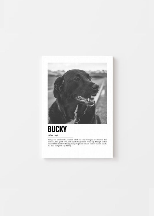 Unique Pet Memorial Ideas - Parisian Custom Pet Canvas