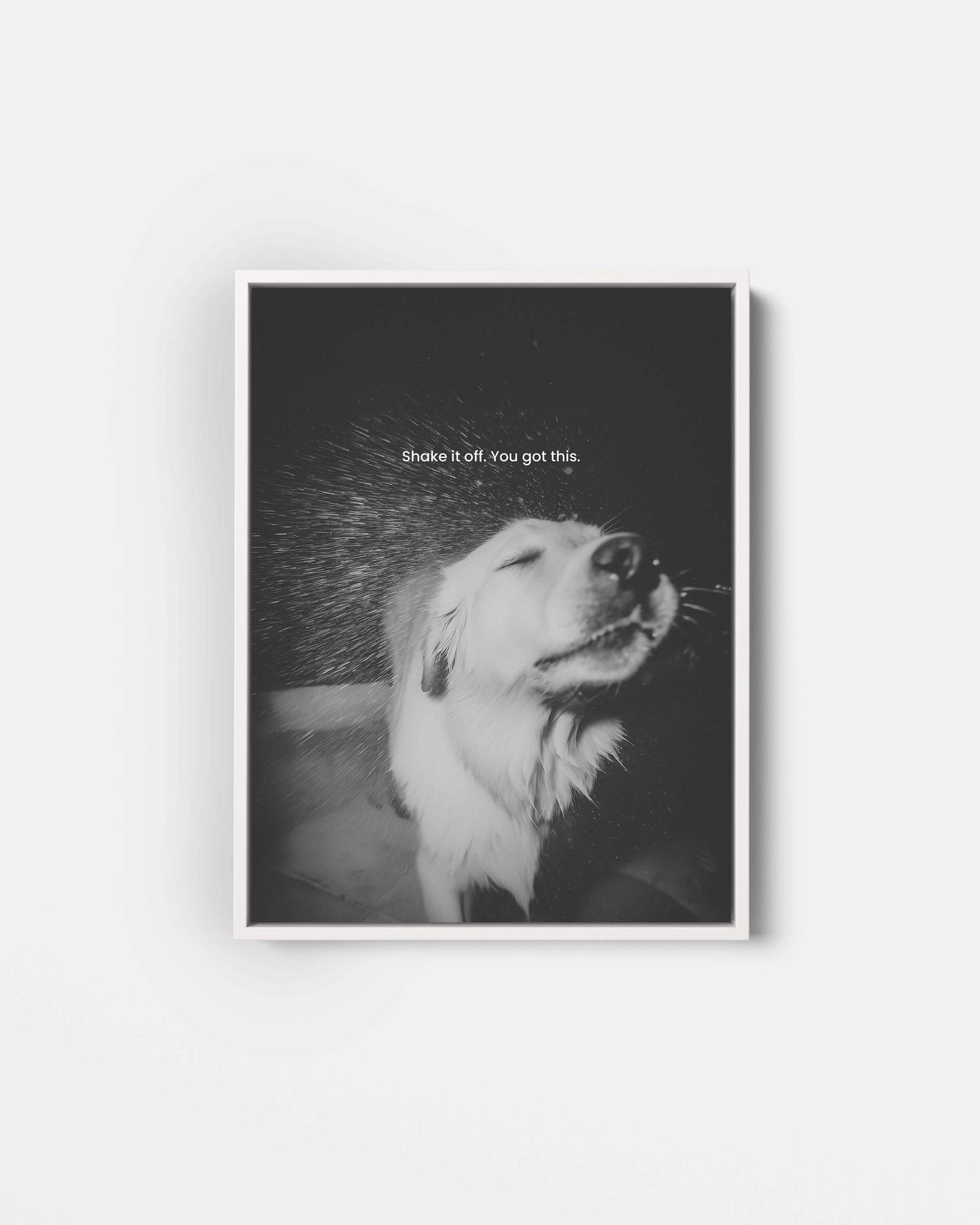 dog, dog art, dog mom, dog dad, gift for dog mom, gift for dog dad, golden retriever, golden retriever art, black and white art, dog wall art, inspirational dog quote, meaningful dog gift, pet lover gift, muddy dog, smiling dog, dog photography print, motivational dog poster, dog decor, dog lover wall art
