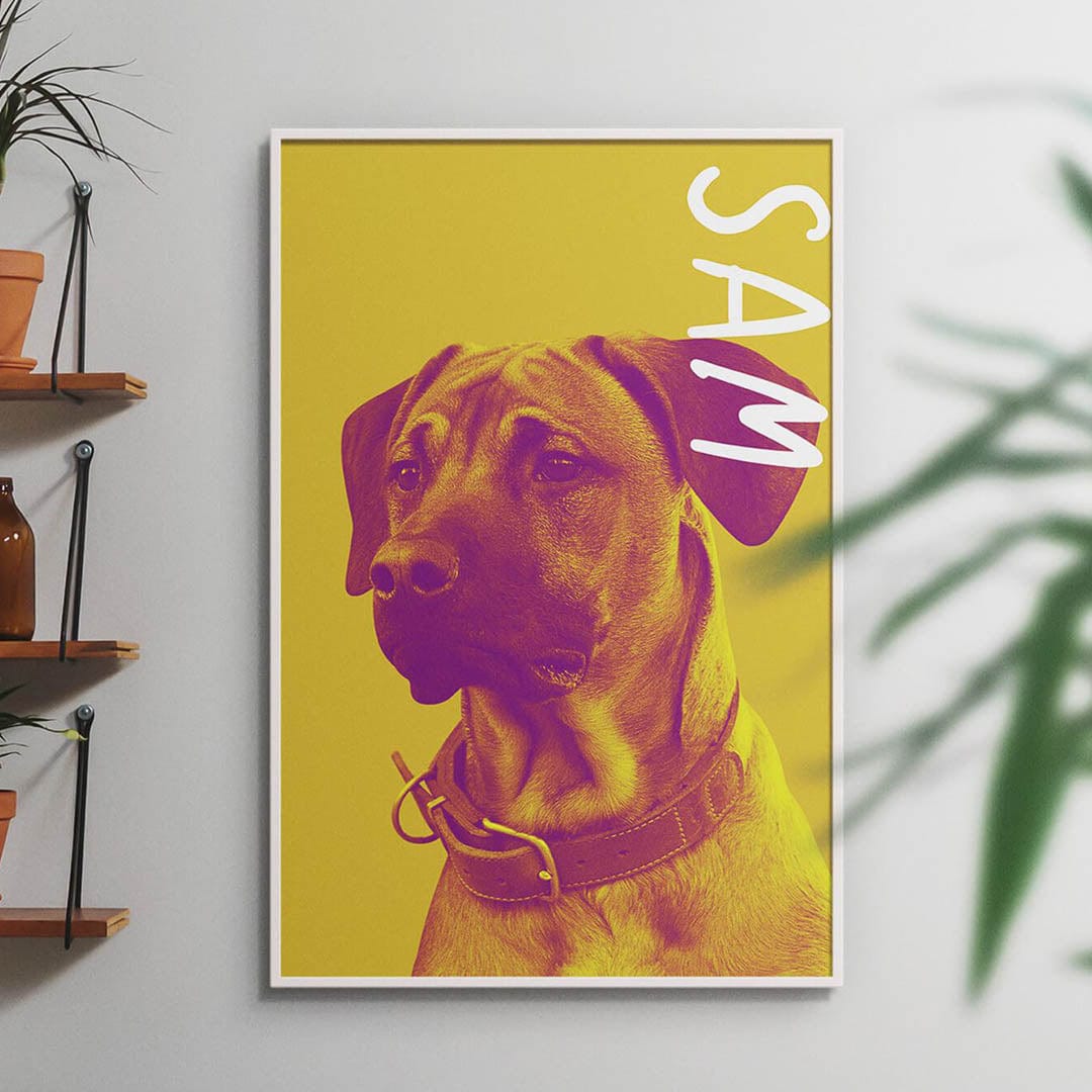 Vogue Duotone - Custom Pet Poster