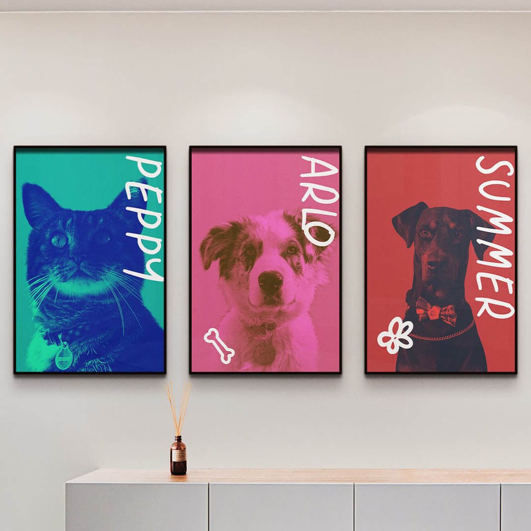 Vogue Duotone - Custom Pet Poster
