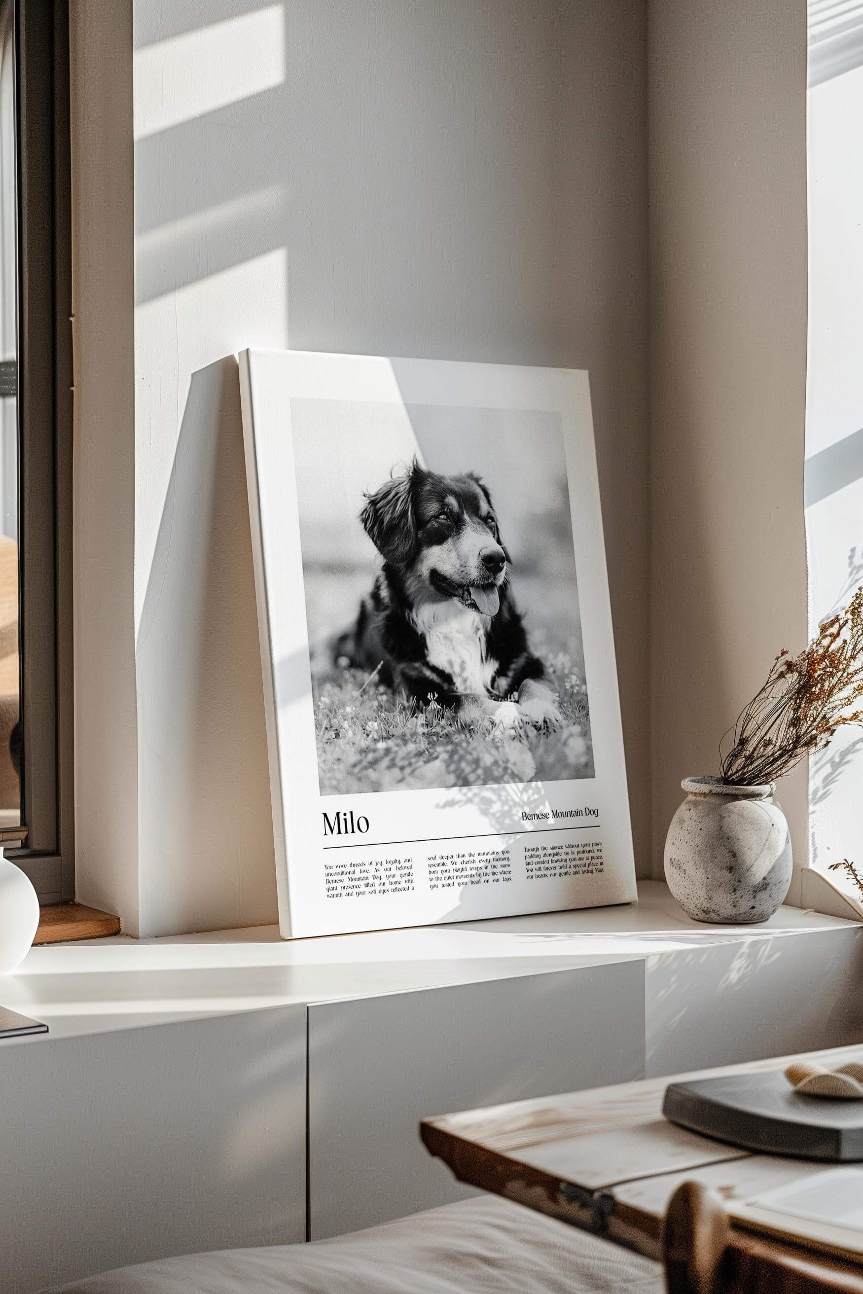 Pet Photos on Canvas gifts for pet parents dog mom and dog dad gift ideas and pet portraits
