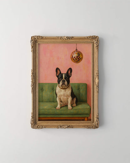 The Disco Room Pet Portrait - Digital