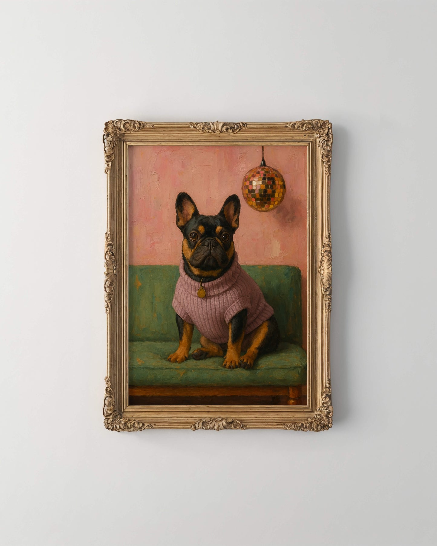 The Disco Room Pet Portrait - Digital