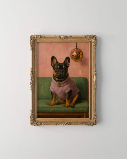 The Disco Room Pet Portrait - Digital