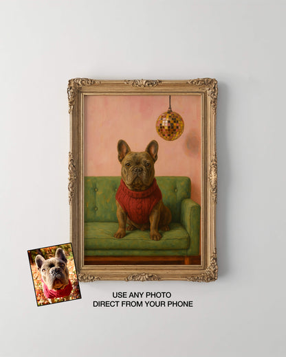 The Disco Room Pet Portrait - Digital
