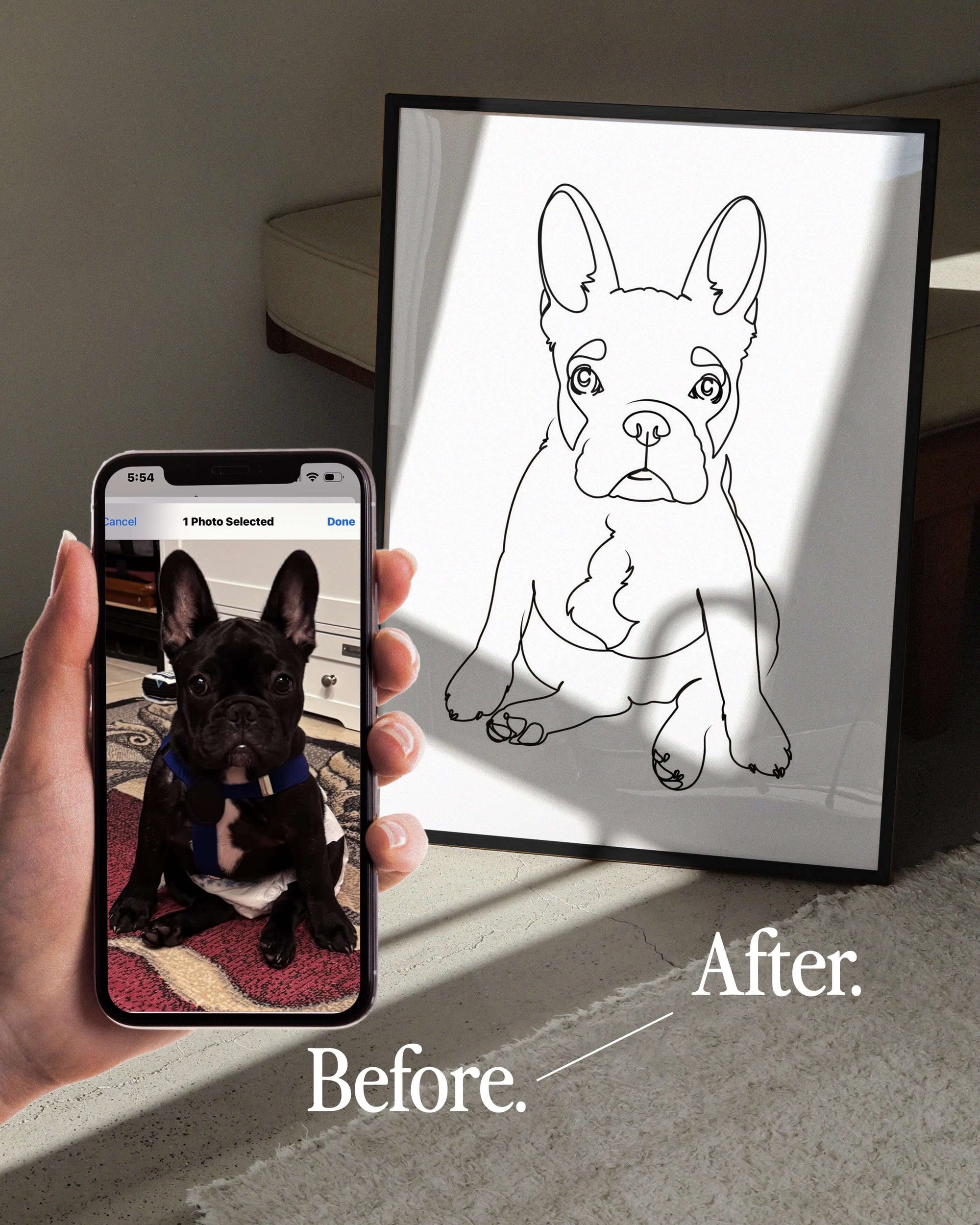 Custom pet portrait, dog art, personalized pet gift, gift for dog mom, gift for dog dad, pet parent gift, dog lover gift, Golden Retriever art, French Bulldog art, cat art, pet memorial, pet wall art, unique pet artwork, personalized pet decor.