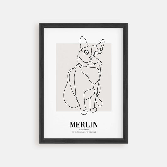 cat memorial art gift idea