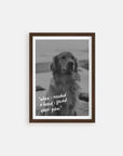 custom dog tribute photo gift, vogue paws personalized pet portrait, christmas gift ideas, dog mom and dog dad gift ideas, black and white photo art, dog, puppy.