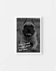 custom dog tribute photo gift, vogue paws personalized pet portrait, christmas gift ideas, dog mom and dog dad gift ideas, black and white photo art, dog, puppy.