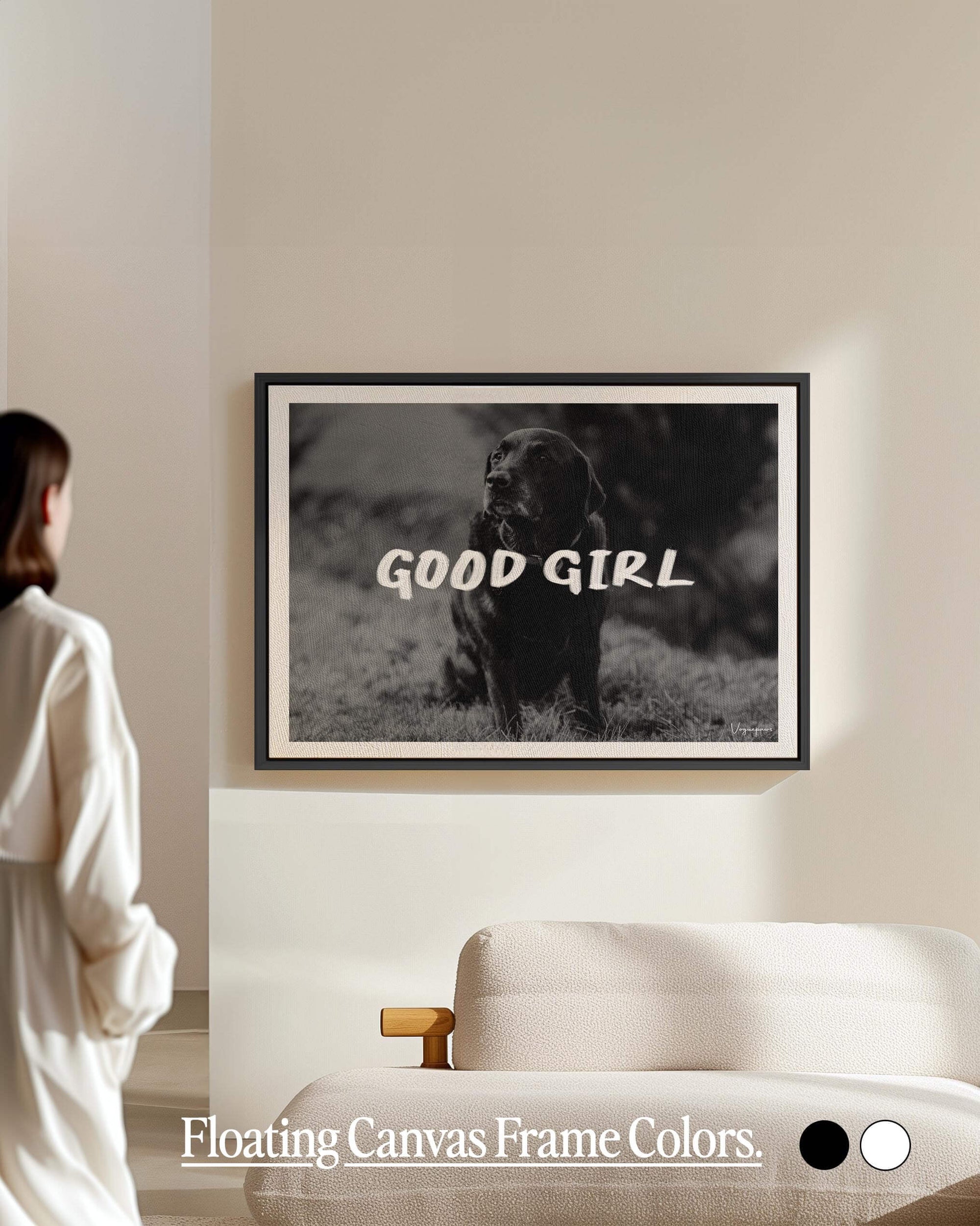 custom black and white pet photo art canvas print, christmas or birthday gift for dog mom or dog dad pet parents, french bulldog, golden retriever, personalized dog print gift ideas, pet memorial ideas.