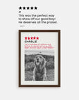 Vogue 5-Star Review - Custom Pet Poster