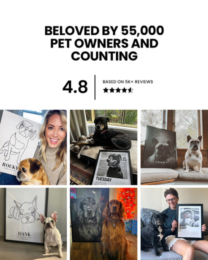 Vogue Noir - Custom Pet Poster
